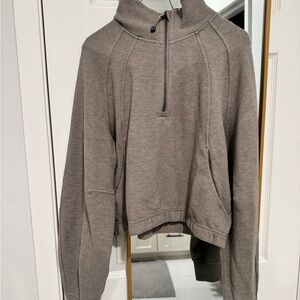lululemon athletica Gray Half-Zip Pullover